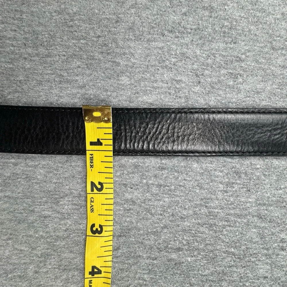 Polo Ralph Lauren Mens Leather Belt Sz 38 Brass Buckle Made In Italy‎ 2110380